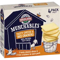 Photo of Mainland Munchables Tasty Cheese & Rice Crackers 120gm