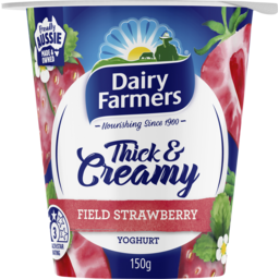 Photo of Dairy Farmers Thick & Creamy Yoghurt Strawberry 150g