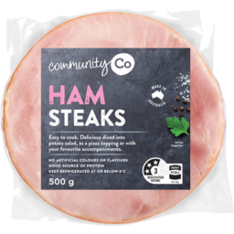 Photo of Comm Co Ham Steaks 500gm