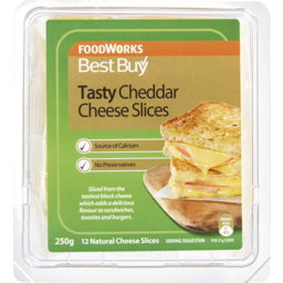 Photo of Best Buy Cheese Tasty Cheddar Cheese Slices 250gm