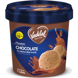 Photo of Vadilal Ice Cream - Chocolate 1ltr
