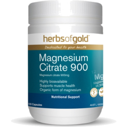 Photo of HERBS OF GOLD Magnesium Citrate 900 120 Caps