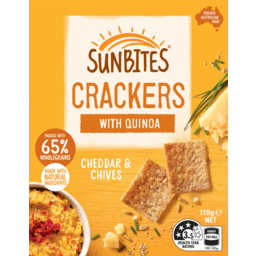Photo of Sunbites Cheddar & Chives With Quinoa Crackers 110g