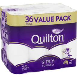 Photo of Quilton Toilet Roll White 3ply 36pk