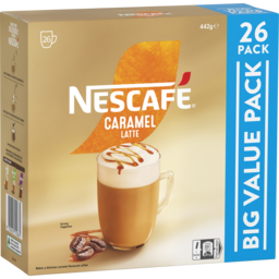 Photo of Nescafe Cafe Menu Caramel Latte 26pk