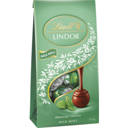 Photo of Lindt Lindor Milk Mint Chocolate Bag 123gm
