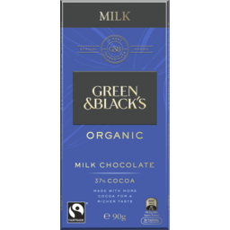 Photo of Green & Blacks Organic Milk 37% Cocoa Chocolate Block 90g