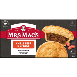 Photo of Mrs Macs Chilli Beef & Cheese Pies 4 Pack 700g