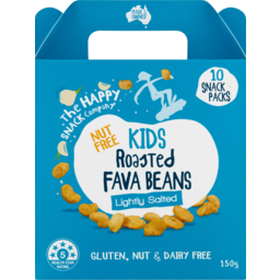 Photo of The Happy Snack Company Kids Roasted Fava Beans Lightly Salted 10 Pack 150g