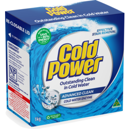 Photo of Cold Power Regular Advanced Clean, Powder Laundry Detergent, 1kg 1kg