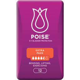 Photo of Poise Extra Absorbency Pads 12 Pack