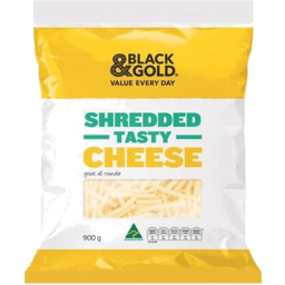 Photo of Black & Gold Cheese Shredded Tasty 900g
