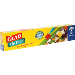 Photo of Glad Zip Slide Large 8 Pack