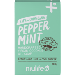Photo of Niulife Coconut Oil Soap Bar - PEPPERMINT
