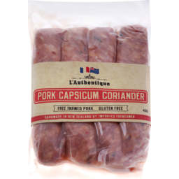 Photo of L'authentique Sausages Pork Capsicum Corriander