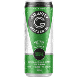 Photo of Gravity Kiwi & Guava Seltzer Can