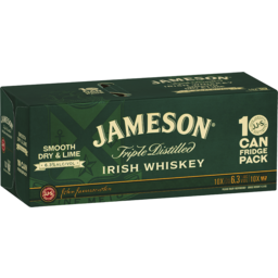 Photo of Jameson Irish Whiskey Smooth Dry & Lime Cans 6.3%