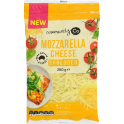 Photo of Community Co Shredded Mozzarella Cheese 250gm