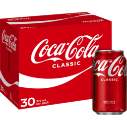 Photo of Coca-Cola Classic Soft Drink Multipack Cans 30.0x375ml