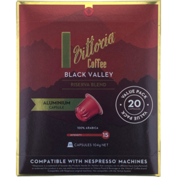 Photo of Vittoria Capsules Compatible Black Valley 20's