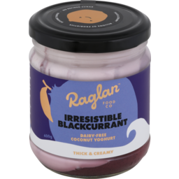 Photo of Raglan Coconut Yoghurt Dairy Free Gourmet Irresistible Blackcurrant 400g