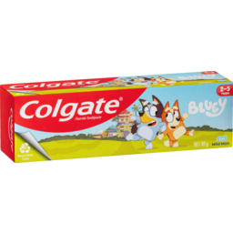 Photo of Colgate Kids Junior Bluey Toothpaste Children 2 - 5 Years, Mild Mint Gel 90g