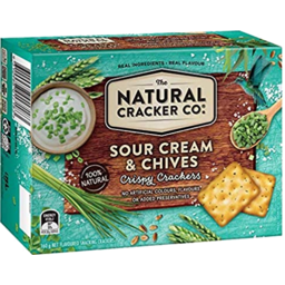 Photo of Natural Cracker Co Sour Cream & Chives 160gm