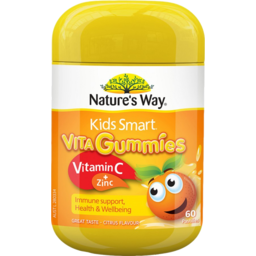 Photo of Natures Way Kids Smart Vita Gummies Vitamin C + Zinc Citrus Flavour Pastilles 60 Pack