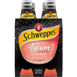 Photo of Schweppes Agrum Citrus Blend Bottles 4x300ml