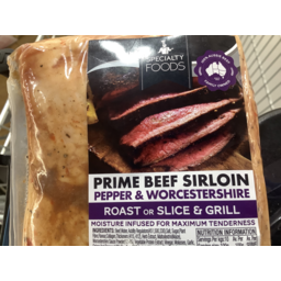 Photo of Prime Beef Sirloin Pepper & Worcestershire 1kg