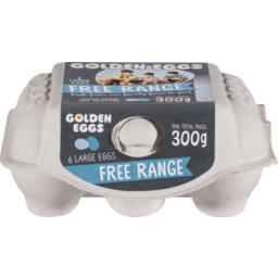 Photo of Golden Eggs Free Range 6 Packs 300gm