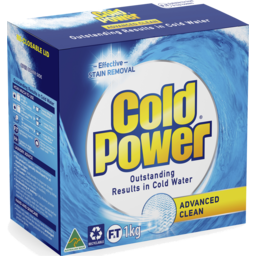 Photo of Cold Power Laundry Powder Advanced Clean 1kg