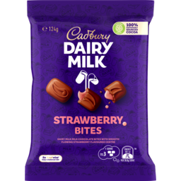 Photo of Cadbury Dairy Milk Strawberry Bites 124g