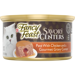 Photo of Purina Fancy Feast Savory Centers Pate With Chicken And A Gourmet Gravy Center Cat Food 85g