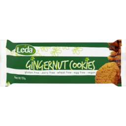Photo of Leda Gingernut Cookies Gluten & Dairy Free 155g