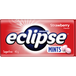 Photo of Eclipse Strawberry Flavoured Sugar Free Mints Tin 40g
