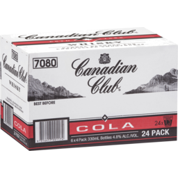 Photo of Canadian Club Whisky & Cola 24 Pack 330ml