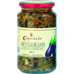 Photo of Capriccio Spicy Eggplants In Sunflower Oil 550g