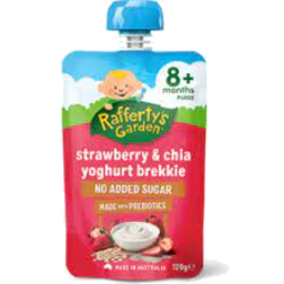Photo of Raffertys Garden Yogurt Strawberry & Chia Brekkie 120g