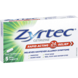 Photo of Zyrtec Rapid Acting Allergy & Hayfever Tablets 5 Pack 5.0x