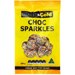 Photo of Black & Gold Choc Sparkles