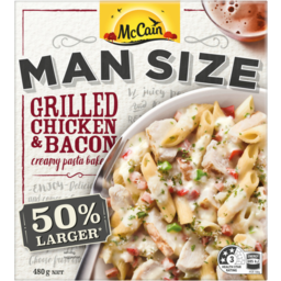 Photo of McCain Man Size Grilled Chicken & Bacon Creamy Pasta Bake