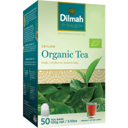 Photo of Dilmah Tea Bags Organic 50 Pack