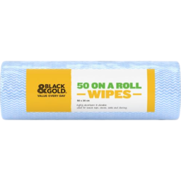 Photo of Black & Gold Household Wipes Roll 50pk