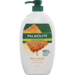 Photo of Palmolive Naturals Body Wash, , Milk And Honey, With Moisturising Milk, No Parabens Phthalates Or Alcohol 1l