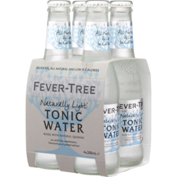 Photo of Fever Tree Fever-Tree Naturally Light Tonic Water 4pk 200ml