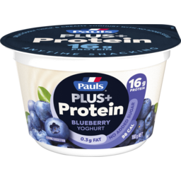 Photo of Pauls Plus+ High Protein Blueberry Yoghurt 160g