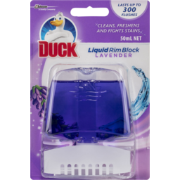 Photo of Duck Liquid Rim Block Toilet Cleaner Lavender 50ml 50ml