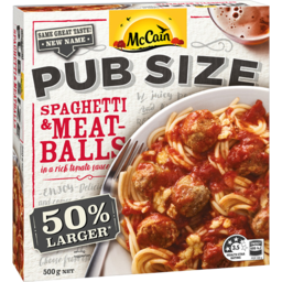 Photo of Mccain Pub Size Spaghetti & Meatbals In A Rich Tomato Sauce