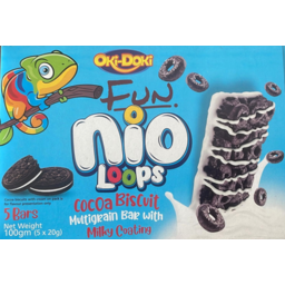 Photo of Oki Doki Fun Nio Loops Cocoa Bisc Bars